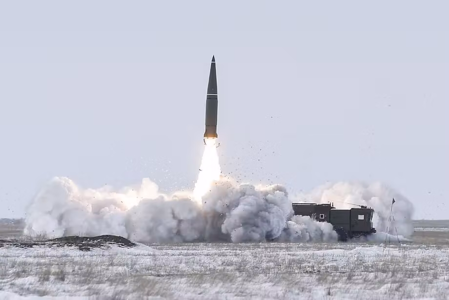 Launch of the OTRK "Iskander-M" missile