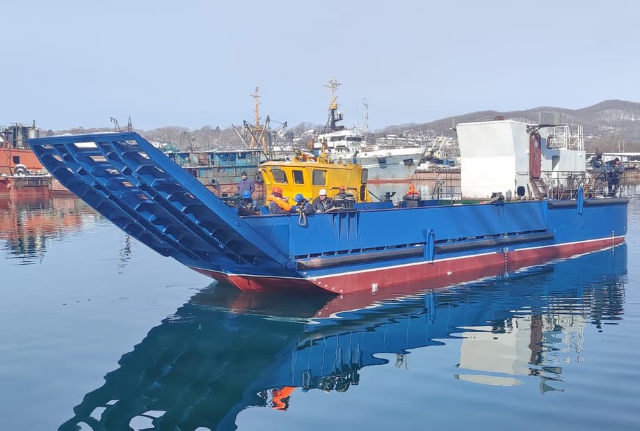 Self-propelled cargo barge of project 20220A