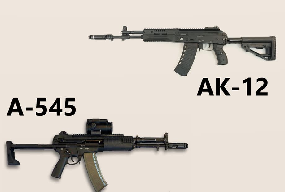 fusil de asalto A-545 y fusil de asalto AK-12