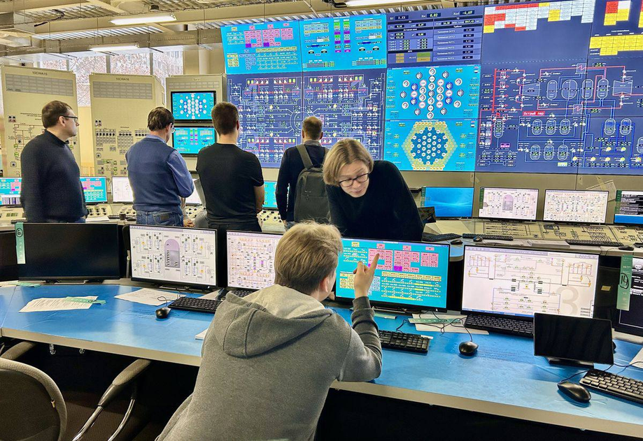 The process of checking the simulator for the reactor