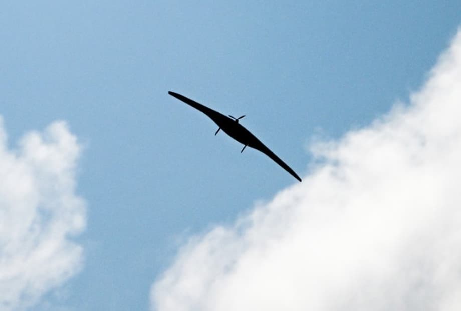 Дрон, выполненный&nbsp;по схеме «летающее крыло»&nbsp;