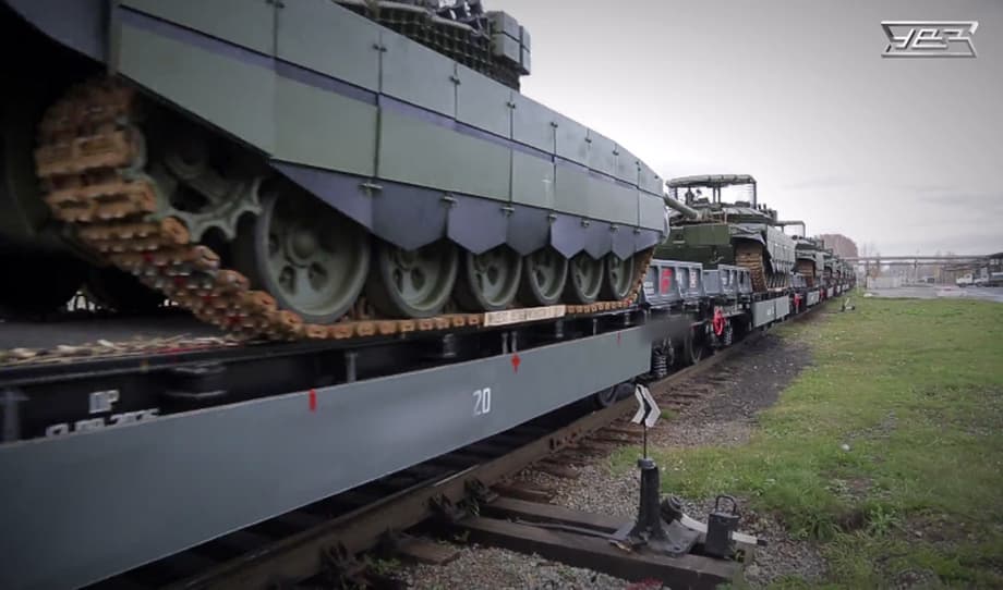 A large batch of equipment was sent by the 'Uralvagonzavod' enterprise on the days of its 87th anniversary.