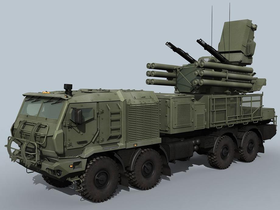 Model of the Pantsir-SM SAM system