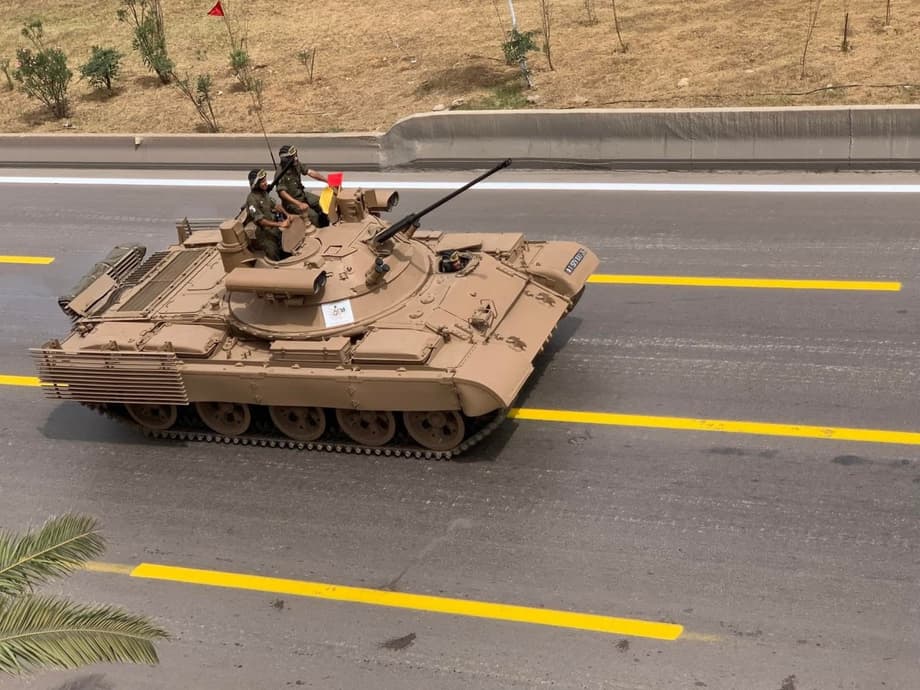 T-62M with the "Berezhok" combat module