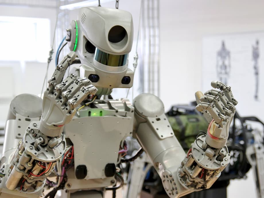 El robot "Fedor", creado por la NPO "Androidnaya Tekhnika", ya ha estado en la ISS. Foto: RIA Novosti/Alexander Ovcharov