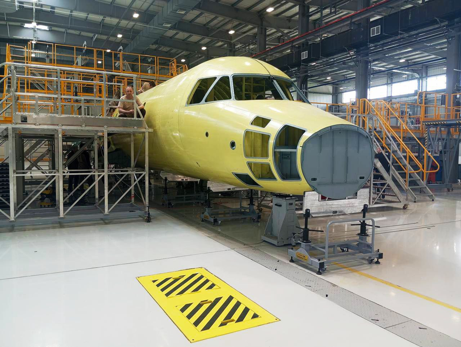 First shots of the fuselage of the TVRS-44 "Ladoga" aircraft