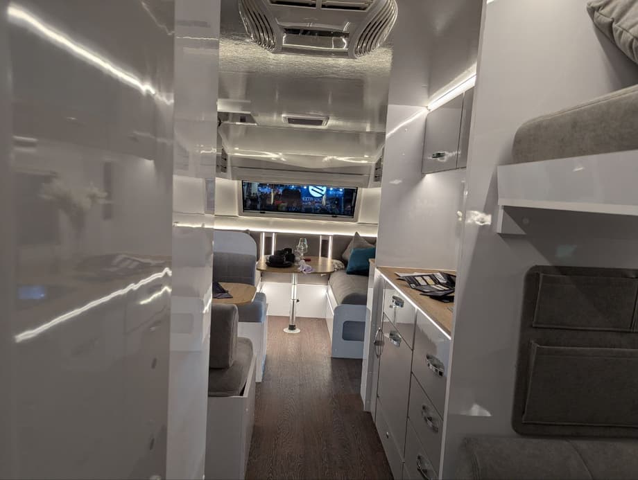 KS66 caravan, interior view