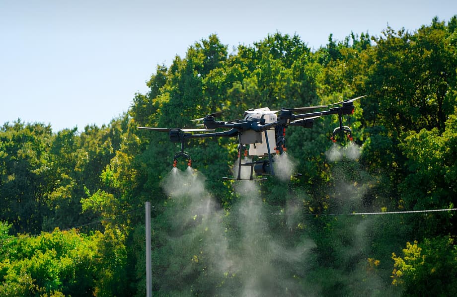 Технология внесения триходермы при помощи беспилотника