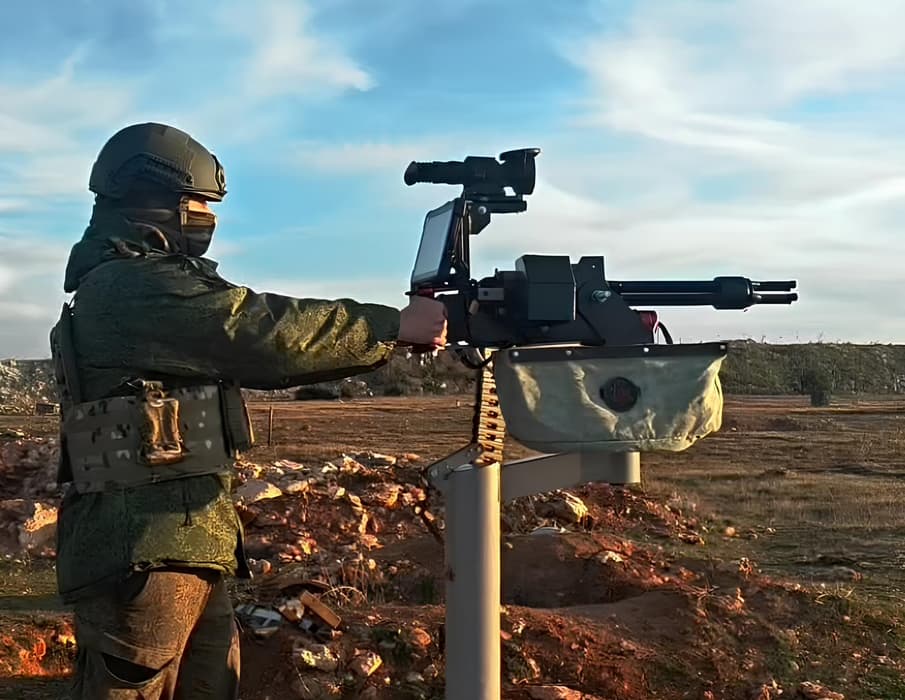 Испытания пулеметной установки на базе&nbsp;ГШГ-7,62