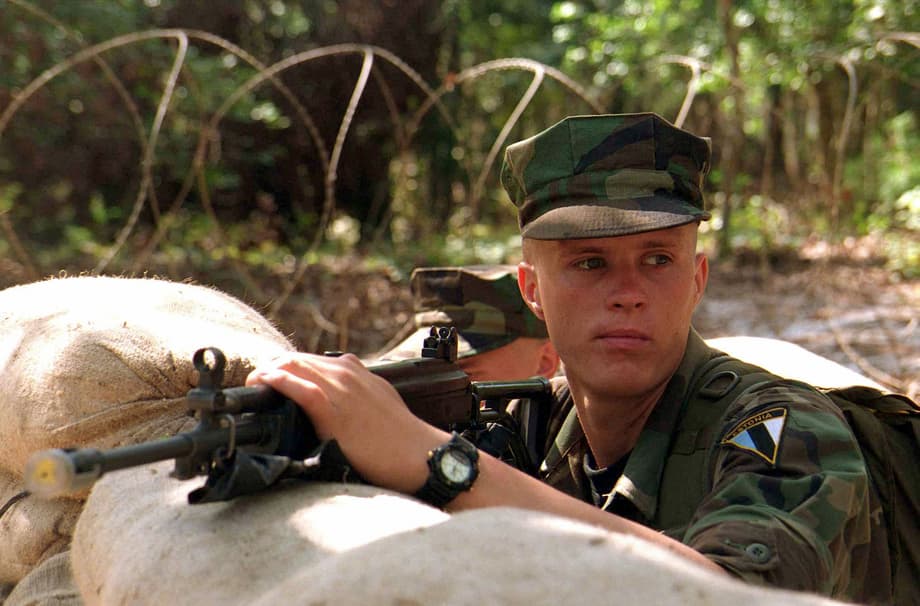 Эстонский солдат с Galil ARM