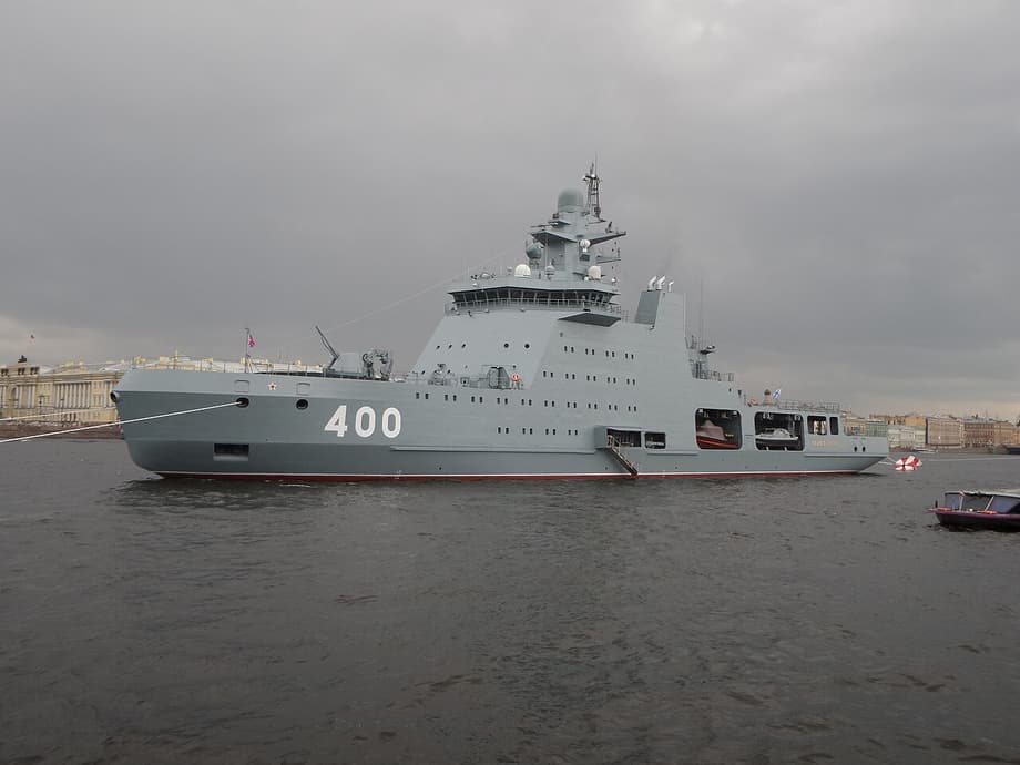The lead ship of Project 23350 "Ivan Papanin"