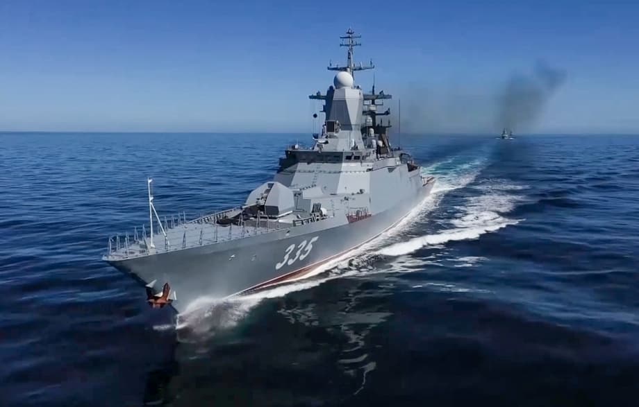 Corvette "Gromkiy" of the Pacific Fleet of the Russian Navy