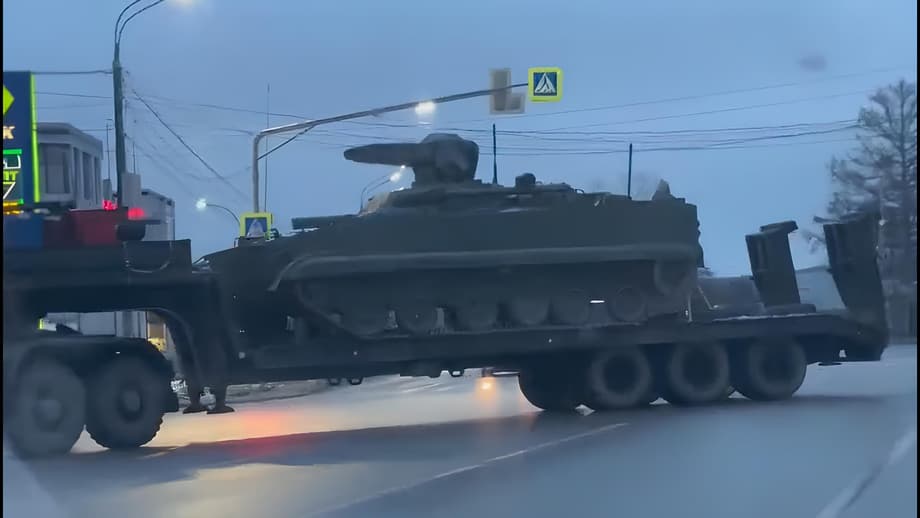 Новейший бронетранспортер на шасси БМП-3 с дистанционно-управляемым боевым модулем