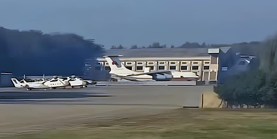Il-76 spotted at Sunan Airport in Pyongyang