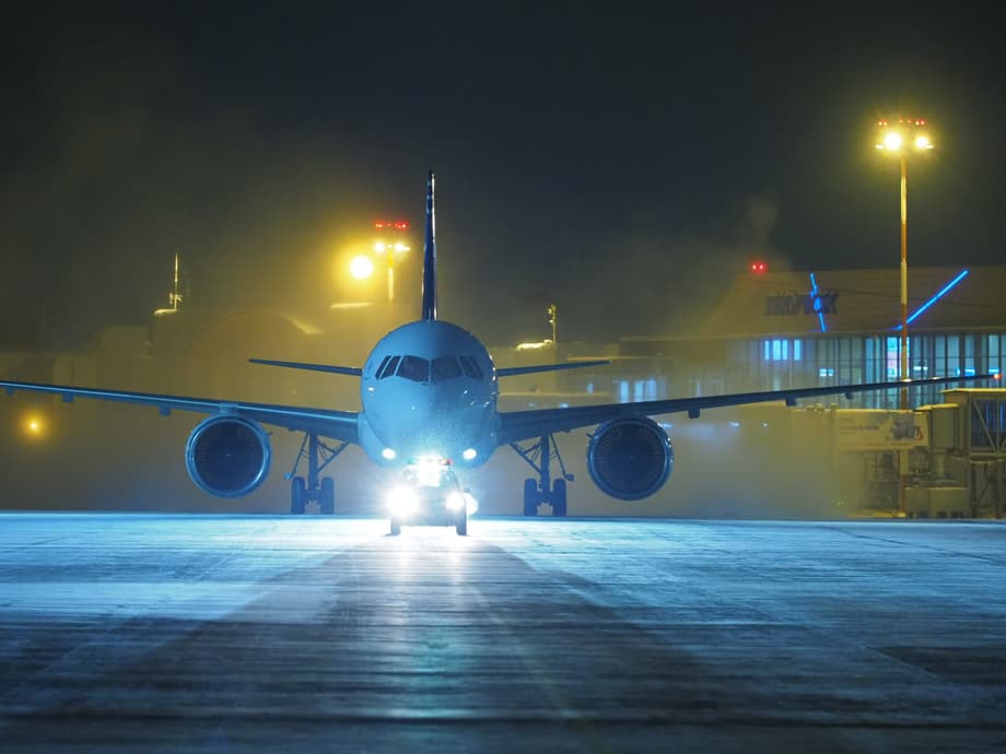 МС-21 после опытного перелёта из Жуковского в Якутск