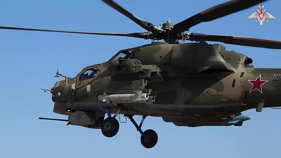 Ми-28НМ «Ночной охотник» с ракетой X-39