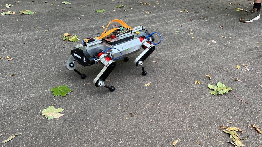 The Russian robot dog does not yet have a name, but it already knows a lot.<br>