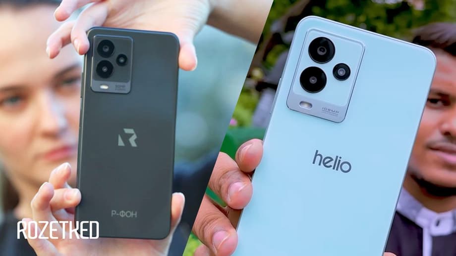 On the left is a Russian smartphone, on the right is a Bangladeshi one.<br>