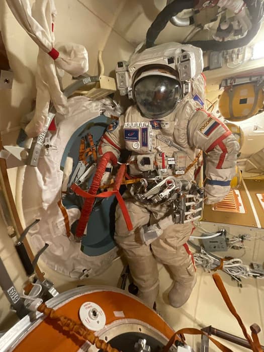 The Russian Orlan-ISS spacesuit allows you to work in the vacuum of outer space for up to 10 hours.