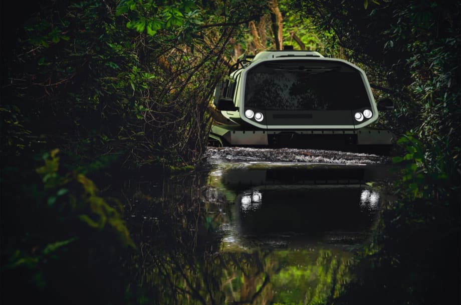 The all-terrain vehicle can accelerate up to 70 km/h: both on land and on water, even where there are waves<br>