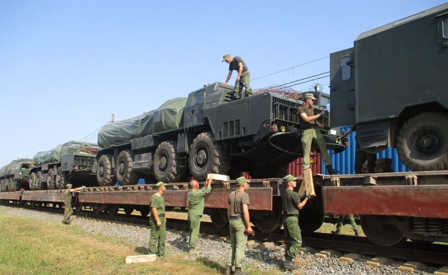 Отправка белорусской техники в Россию