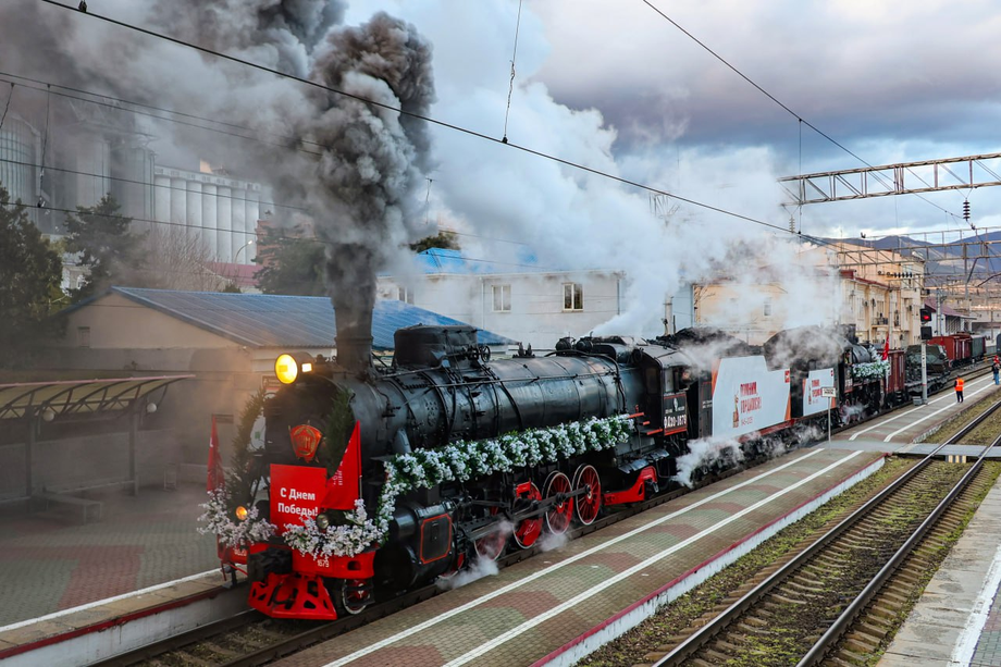 Locomotive of the "Victory Train" campaign