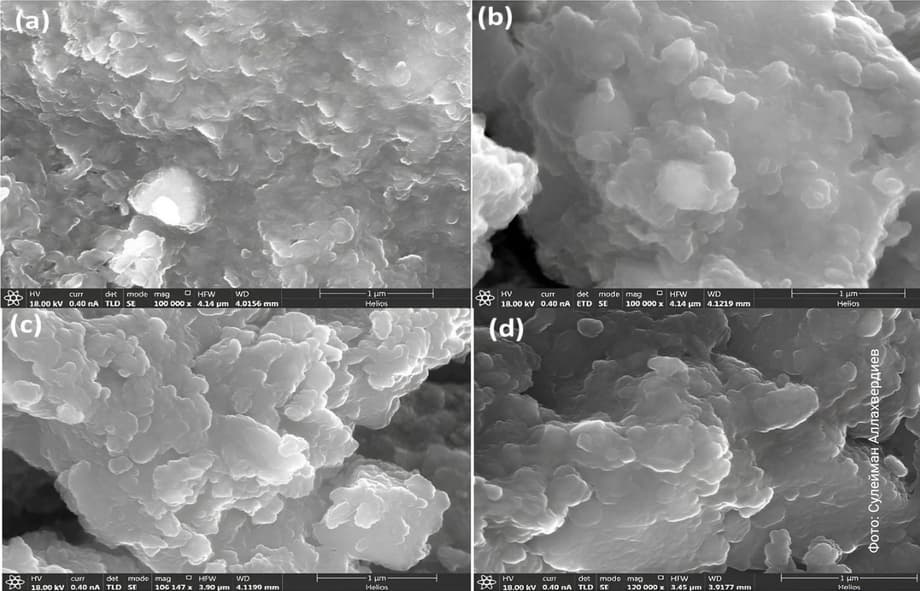Микрофотографии полученных катализаторов