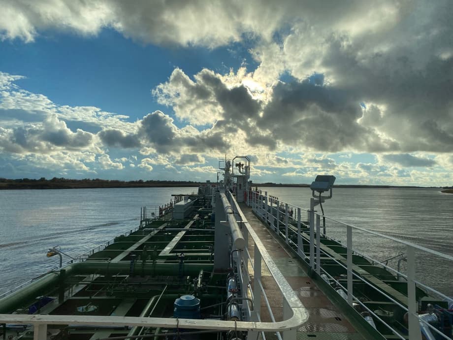 On board the chemical tanker "Azimuth-1"