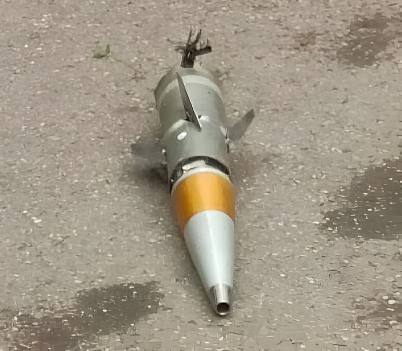 Fragment of the TKB-1055 "Gvozd" anti-aircraft missile