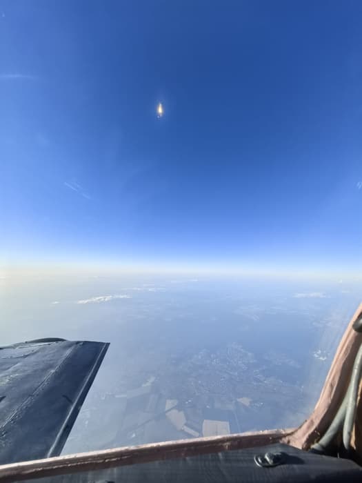 Вид из кабинета&nbsp;МиГ-31 на «Кинжал»