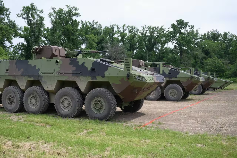 Russian combat module BM-30-D "Spitsa" on Serbian APCs