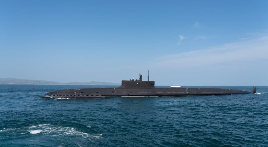 Arrival of the nuclear submarine "Knyaz Pozharsky" in Gadzhiyevo