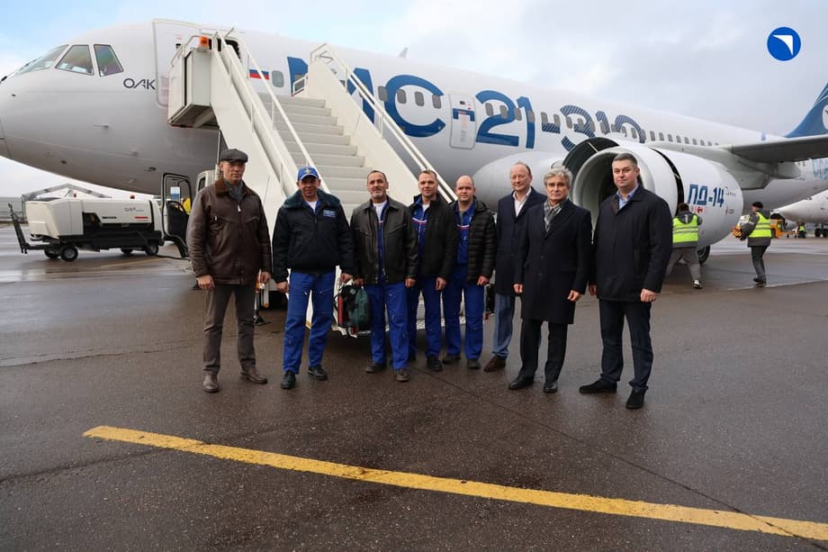 MC-21-310 made a flight from Irkutsk to Zhukovsky