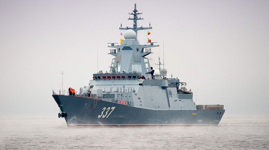 российский многоцелевой корвет «Гремящий» проекта 20385