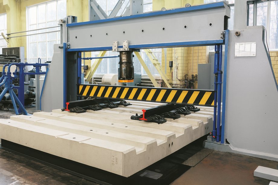 Безбалластное плиточное основание стрелочного перевода