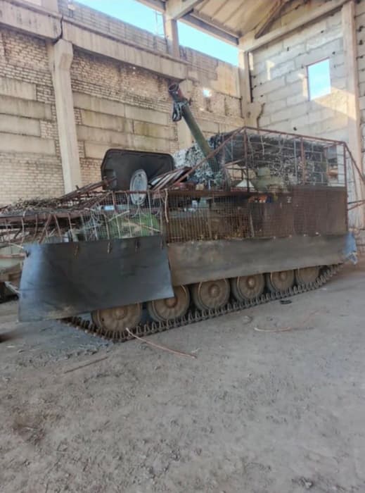 МТ-ЛБ c башней от гаубицы «Нона-С»