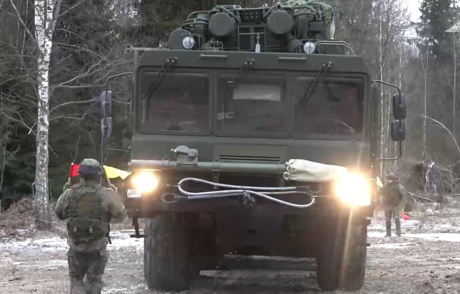 Vehicles from the MRBM "Oreshnik" complex