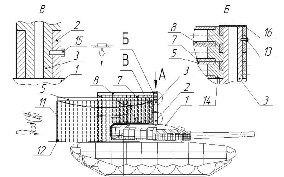 Schemes of the new tank protection