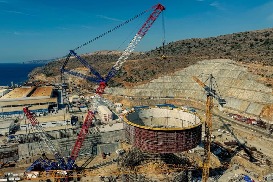 Akkuyu NPP under construction in Turkey
