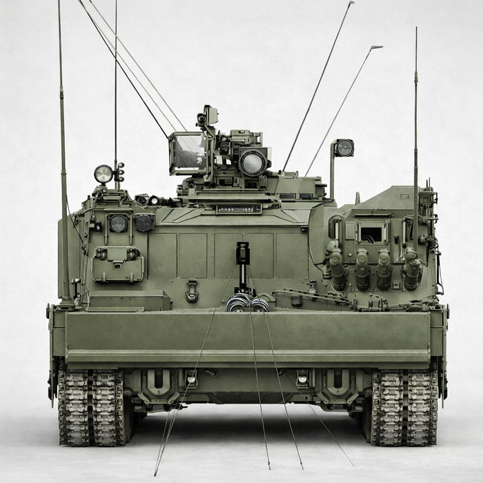 Концепт РЭМ на базе газотурбинного Т-80 с системой видеонаблюдения