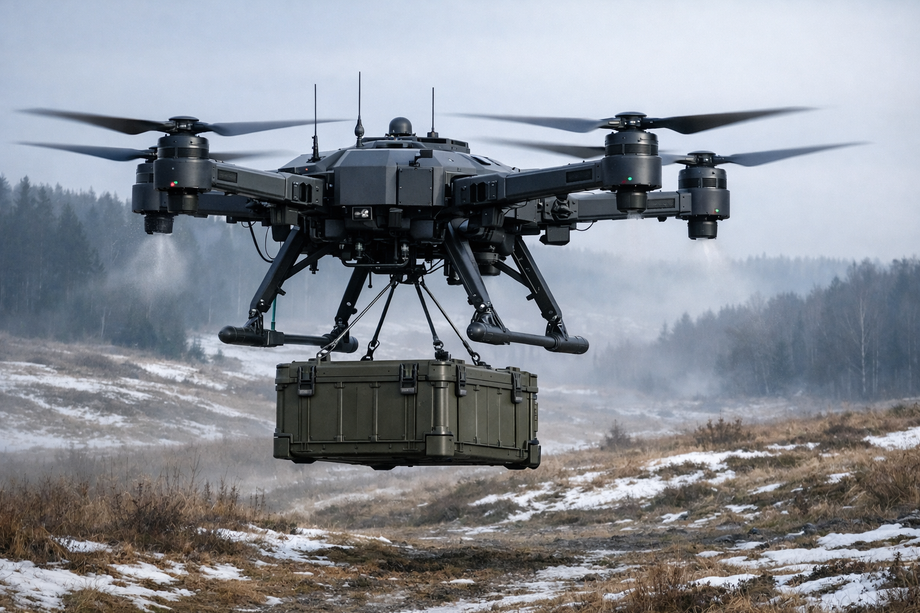 Грузовой квадрокоптер по версии ИИ