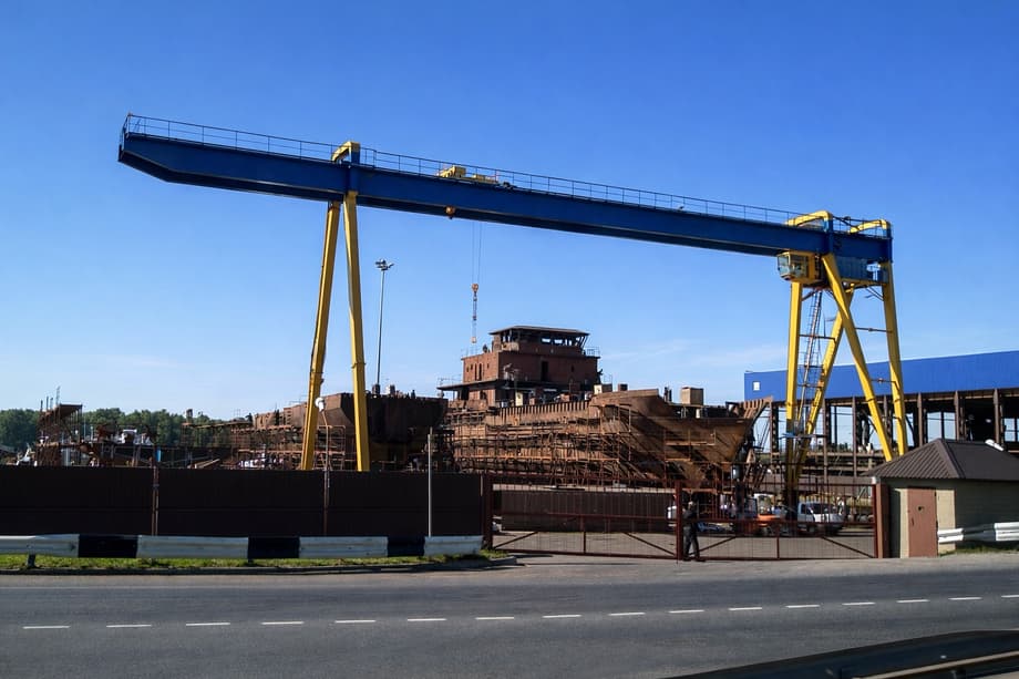 Стапеля завода «Пелла»