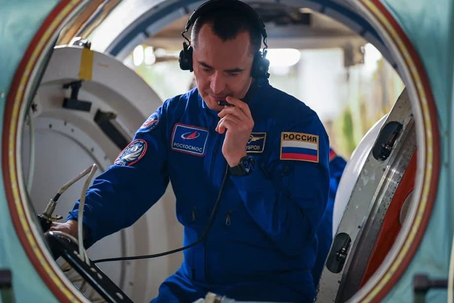 Cosmonaut on the ISS