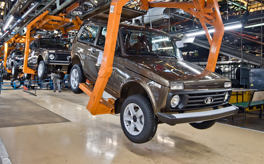 Shot from the production of AVTOVAZ