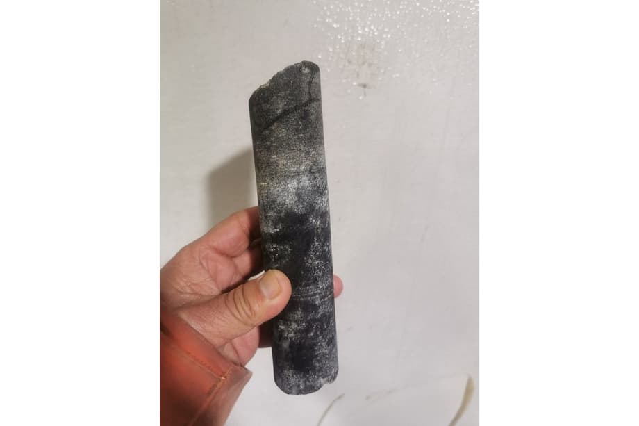 Керн из-подо льда, взятый в ходе экспедиции