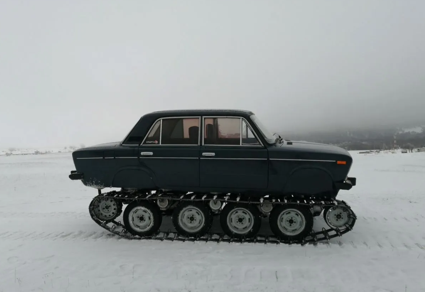 Cамодельный гусеничный вездеход на базе ВАЗ-2106