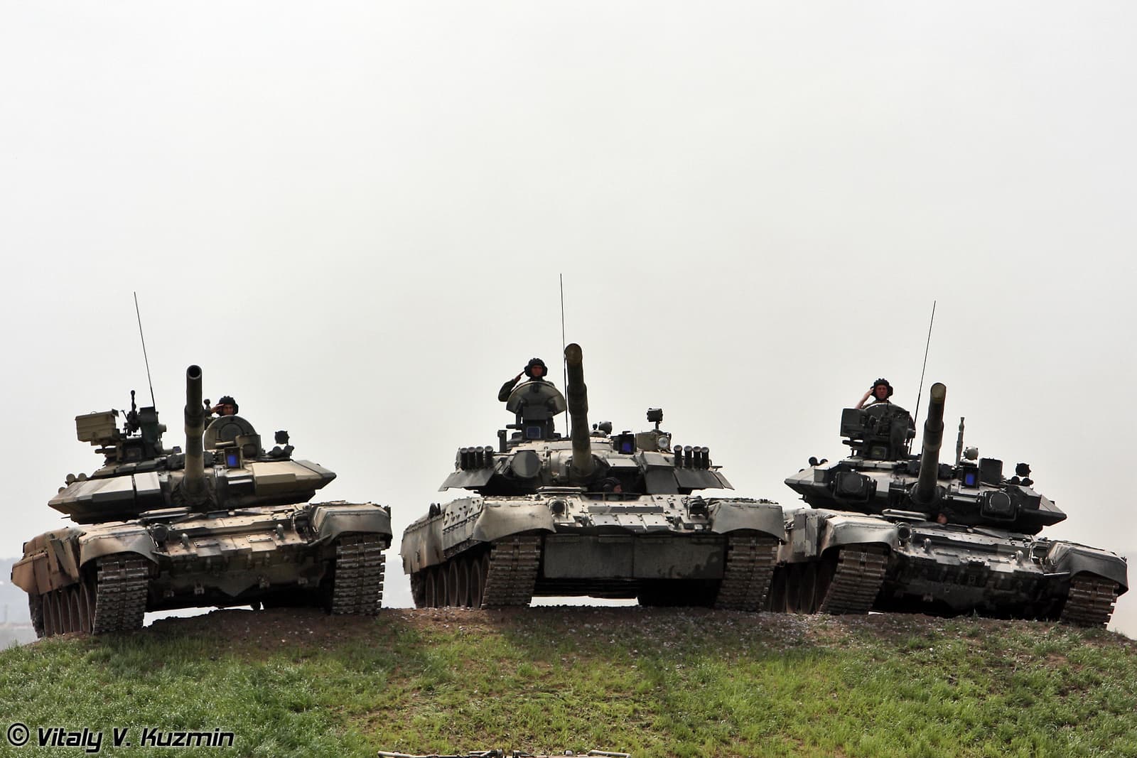 T-90S, T-80U and T-90A